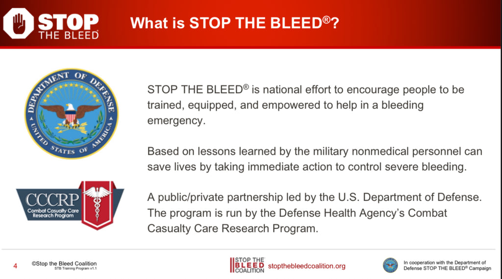 Stop the bleed training - Small group