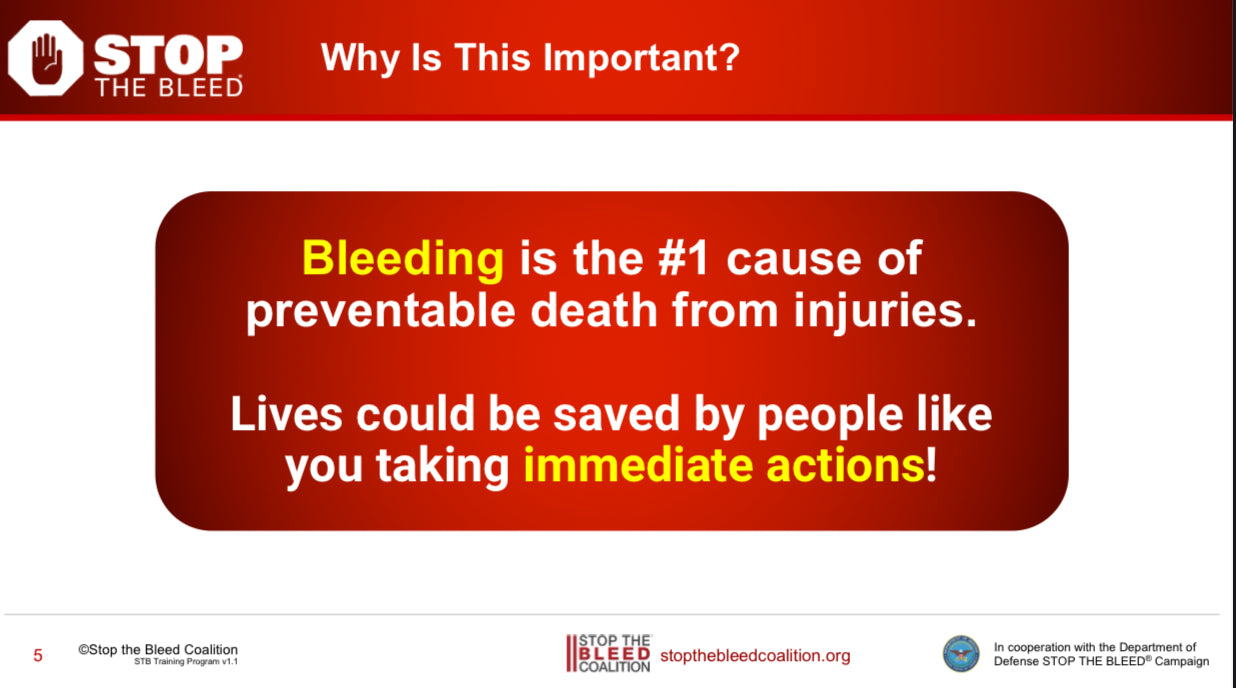 Stop the bleed training - Small group