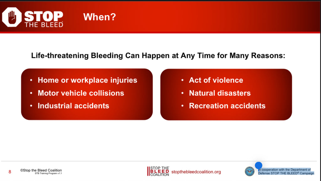 Stop the bleed training - Small group